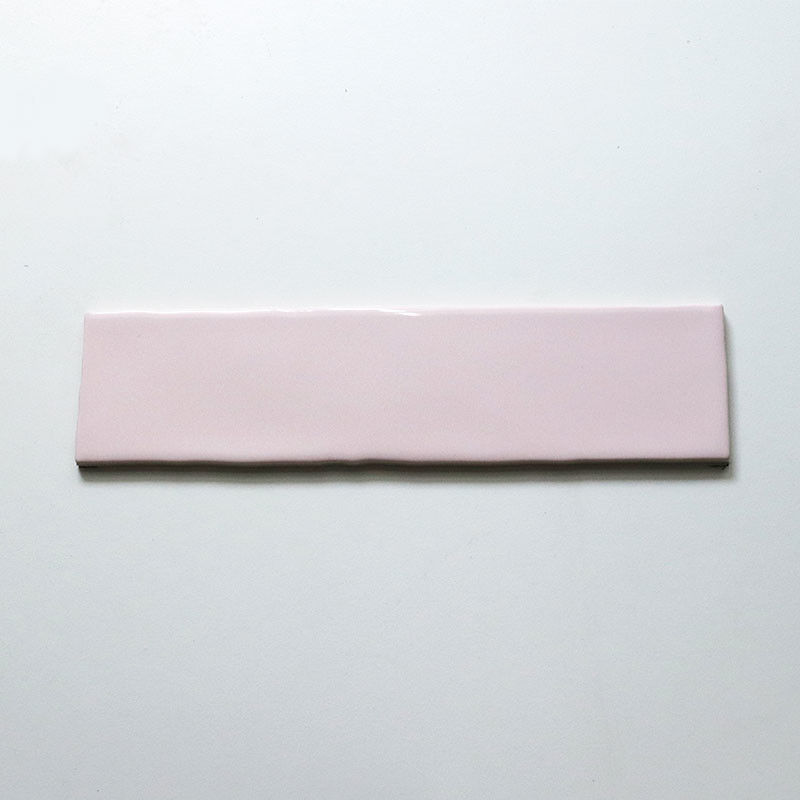 광택 윤이 나는 불규칙한 가장자리 실내 장식 분홍색 세라믹 벽 타일