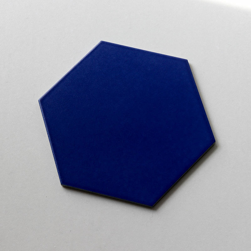 Backsplash 육각형 모양의 도기 타일 200x230 컬러 육각형 타일