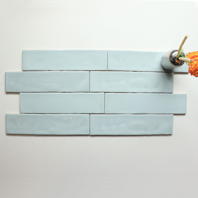 방수 백스플래쉬 벽 벽돌 타일 하늘색 색상
